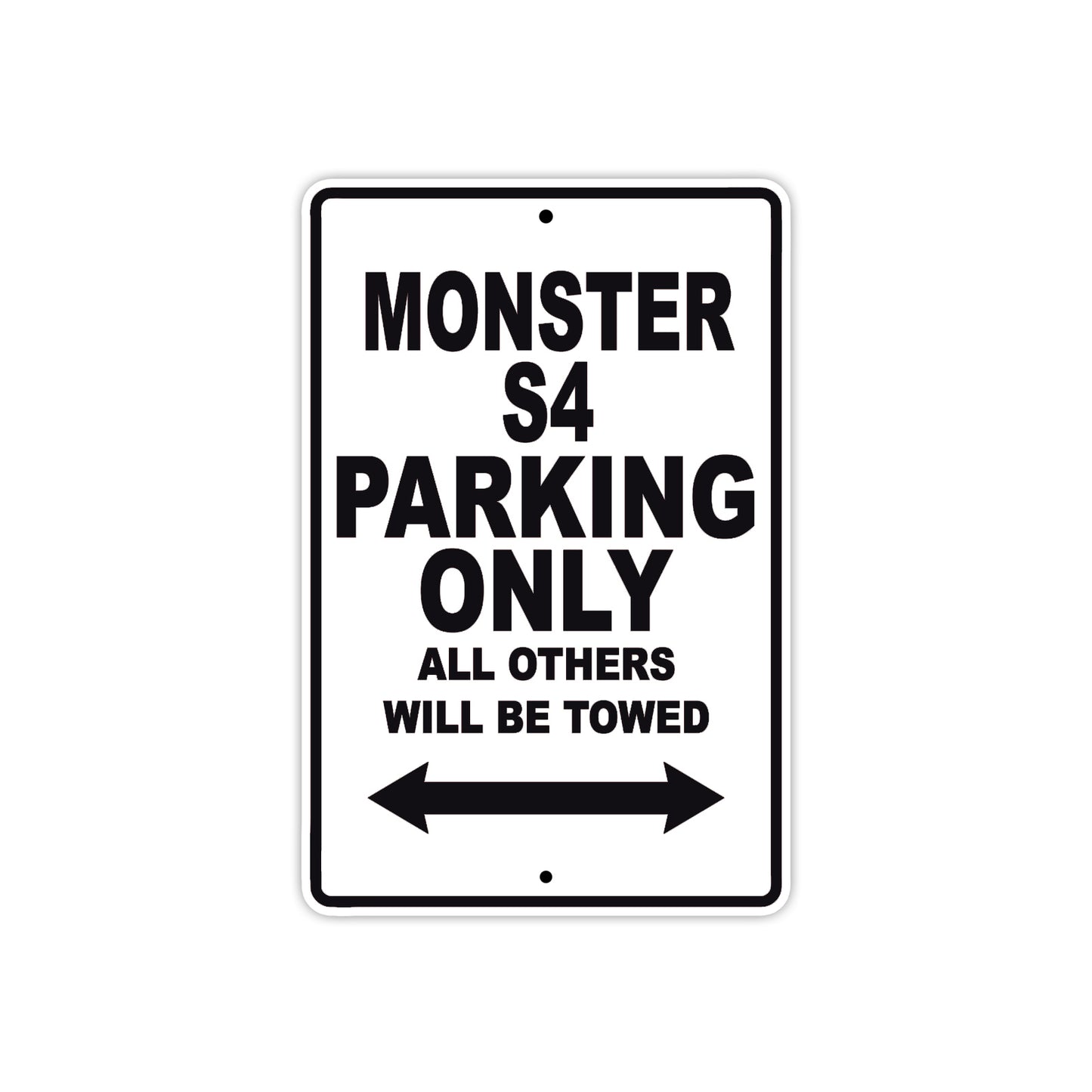 Ducati Monster S4 Parking Only All Others Will Be Towed Aluminum Decor Garage Sign