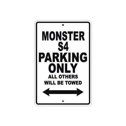 Ducati Monster S4 Parking Only All Others Will Be Towed Aluminum Decor Garage Sign