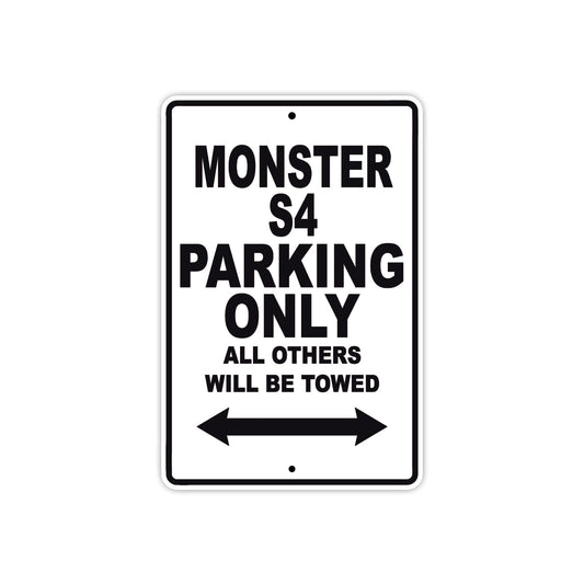 Ducati Monster S4 Parking Only All Others Will Be Towed Aluminum Decor Garage Sign