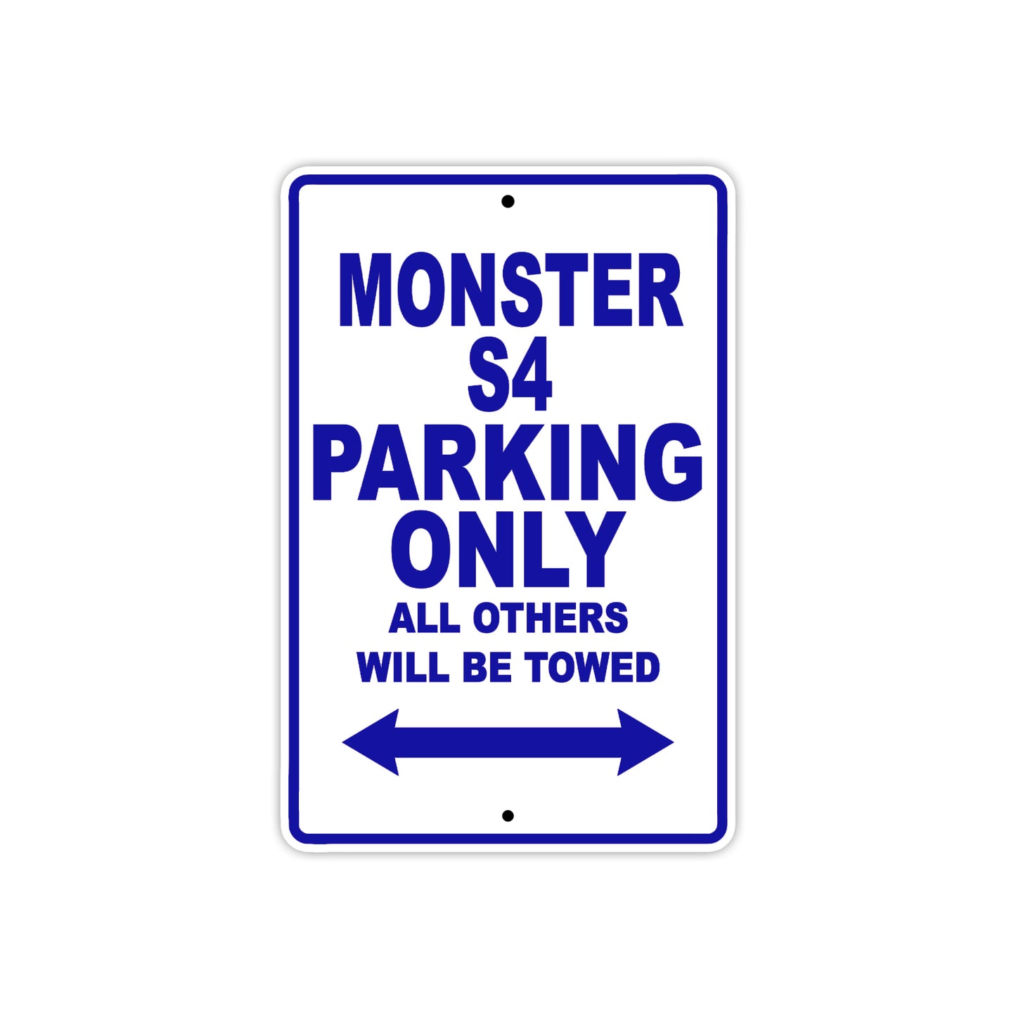 Ducati Monster S4 Parking Only All Others Will Be Towed Aluminum Decor Garage Sign