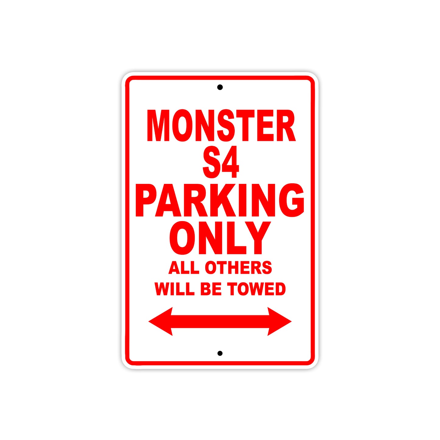 Ducati Monster S4 Parking Only All Others Will Be Towed Aluminum Decor Garage Sign