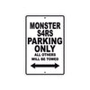Ducati Monster S4RS Parking Only All Others Will Be Towed Aluminum Decor Garage Sign