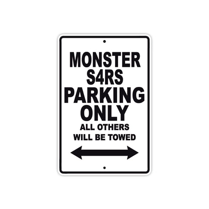 Ducati Monster S4RS Parking Only All Others Will Be Towed Aluminum Decor Garage Sign