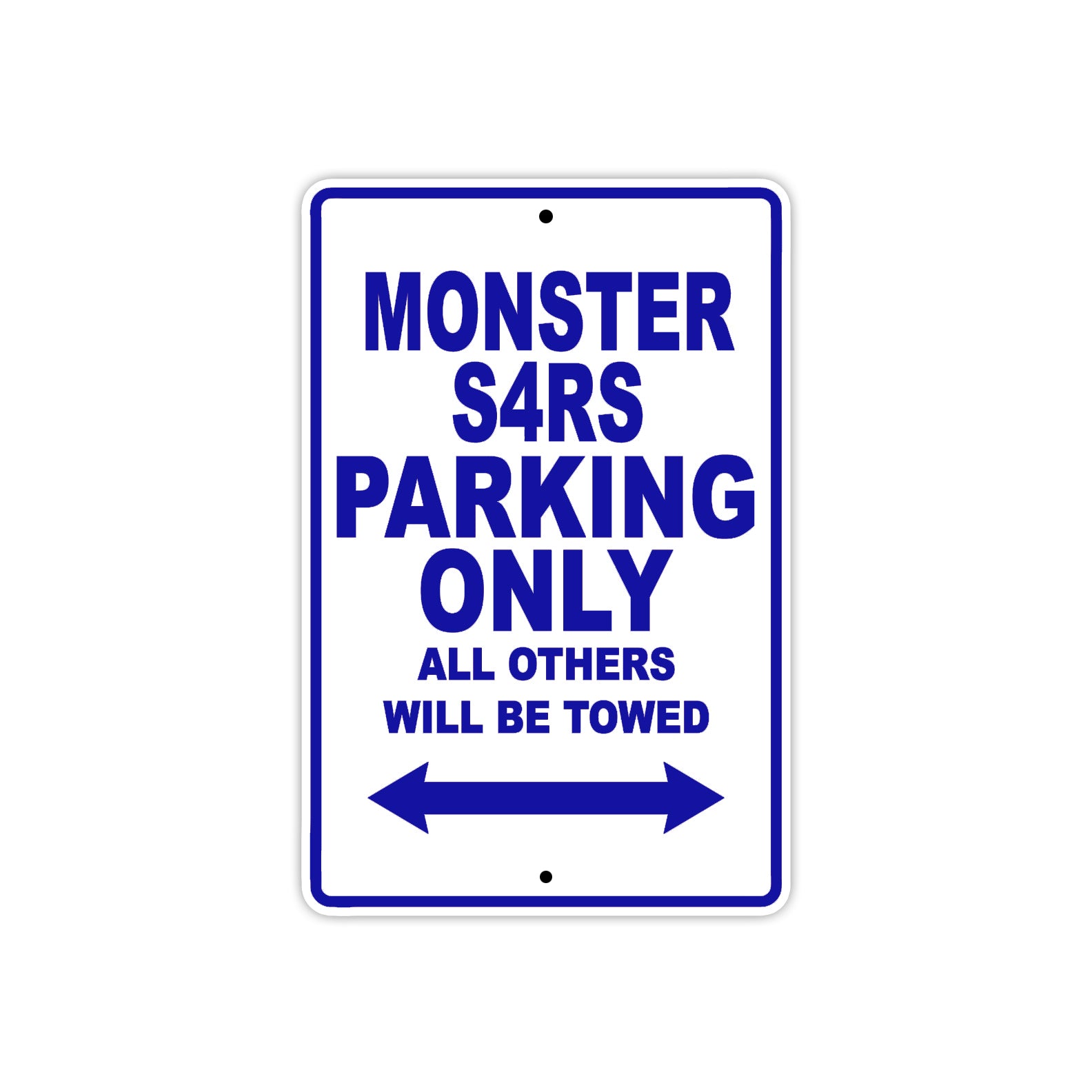 Ducati Monster S4RS Parking Only All Others Will Be Towed Aluminum Decor Garage Sign