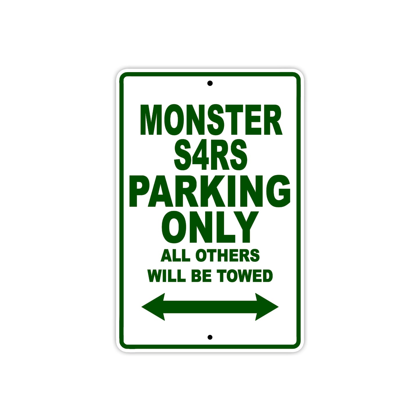 Ducati Monster S4RS Parking Only All Others Will Be Towed Aluminum Decor Garage Sign