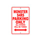 Ducati Monster S4RS Parking Only All Others Will Be Towed Aluminum Decor Garage Sign