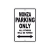 Ducati Monza Parking Only All Others Will Be Towed Aluminum Decor Garage Sign