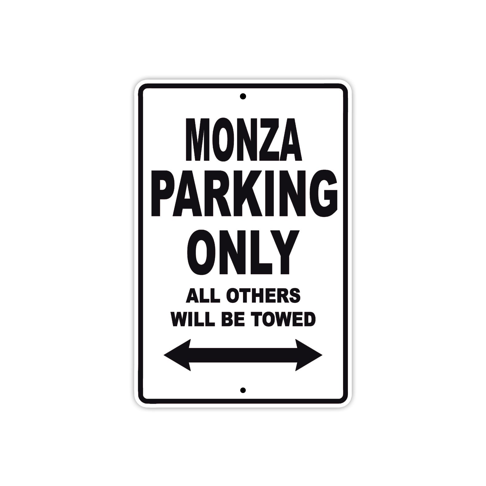Ducati Monza Parking Only All Others Will Be Towed Aluminum Decor Garage Sign