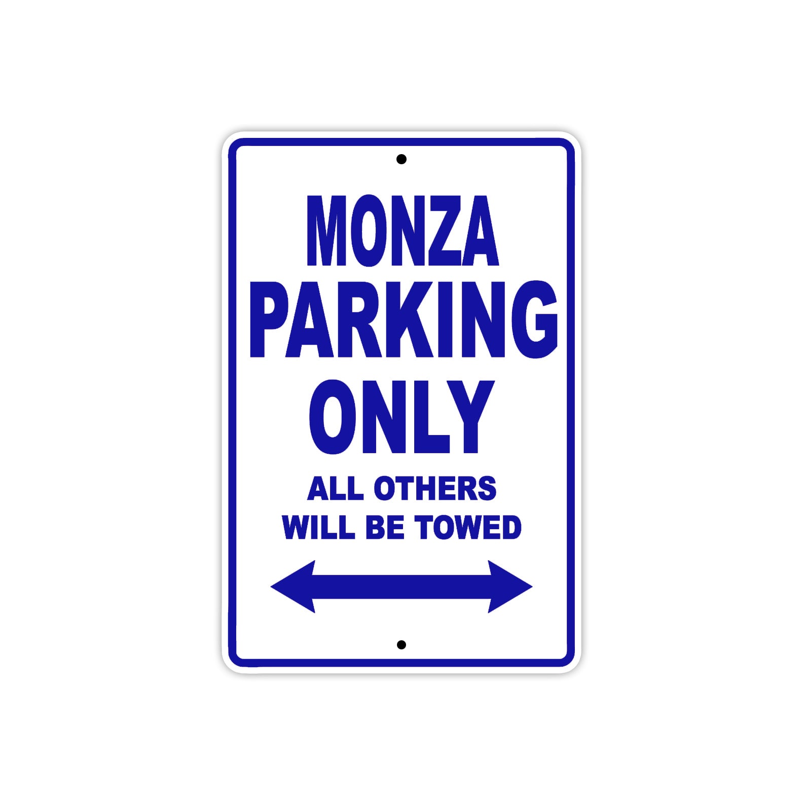 Ducati Monza Parking Only All Others Will Be Towed Aluminum Decor Garage Sign