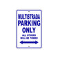 Ducati Multistrada Parking Only All Others Will Be Towed Aluminum Decor Garage Sign