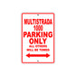 Ducati Multistrada 1000 Parking Only All Others Will Be Towed Aluminum Decor Garage Sign