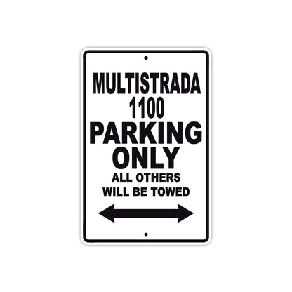 Ducati Multistrada 1100 Parking Only All Others Will Be Towed Aluminum Decor Garage Sign