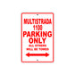 Ducati Multistrada 1100 Parking Only All Others Will Be Towed Aluminum Decor Garage Sign