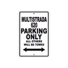 Ducati Multistrada 620 Parking Only All Others Will Be Towed Aluminum Decor Garage Sign