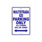 Ducati Multistrada 620 Parking Only All Others Will Be Towed Aluminum Decor Garage Sign