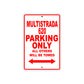 Ducati Multistrada 620 Parking Only All Others Will Be Towed Aluminum Decor Garage Sign