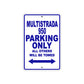 Ducati Multistrada 950 Parking Only All Others Will Be Towed Aluminum Decor Garage Sign