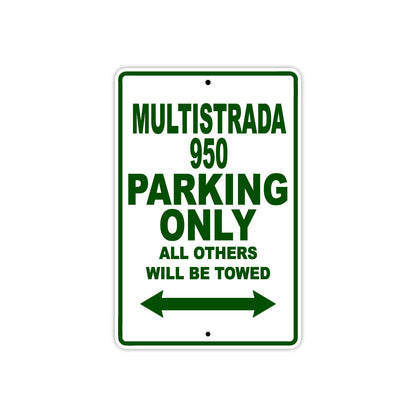 Ducati Multistrada 950 Parking Only All Others Will Be Towed Aluminum Decor Garage Sign