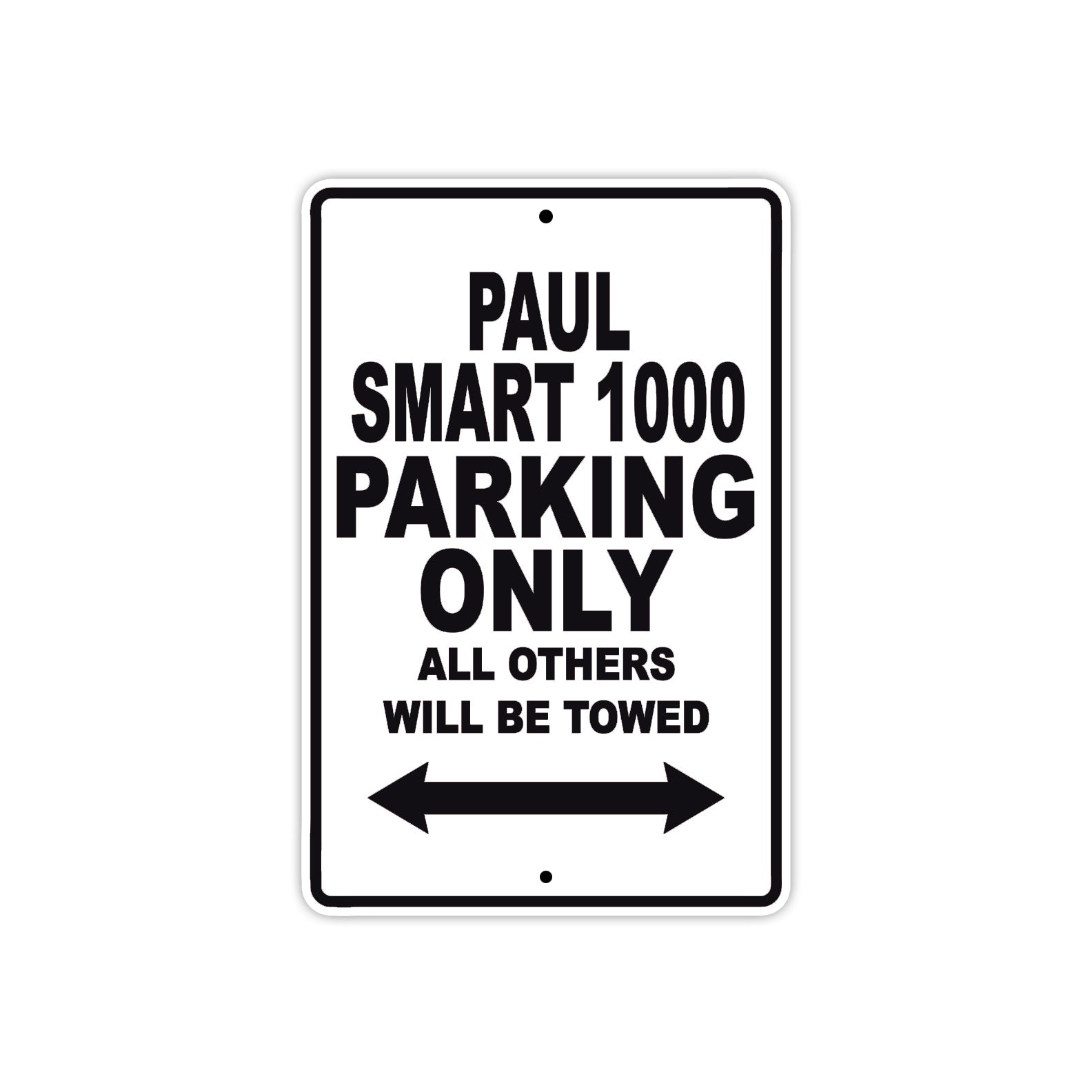 Ducati Paul Smart 1000 Parking Only All Others Will Be Towed Aluminum Decor Garage Sign