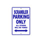 Ducati Scrambler Parking Only All Others Will Be Towed Aluminum Decor Garage Sign