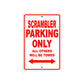 Ducati Scrambler Parking Only All Others Will Be Towed Aluminum Decor Garage Sign
