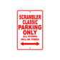 Ducati Scrambler Classic Parking Only All Others Will Be Towed Aluminum Decor Garage Sign