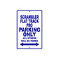 Ducati Scrambler Flat Track Pro Parking Only All Others Will Be Towed Aluminum Decor Garage Sign