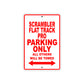 Ducati Scrambler Flat Track Pro Parking Only All Others Will Be Towed Aluminum Decor Garage Sign