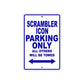 Ducati Scrambler Icon Parking Only All Others Will Be Towed Aluminum Decor Garage Sign