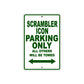 Ducati Scrambler Icon Parking Only All Others Will Be Towed Aluminum Decor Garage Sign