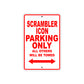 Ducati Scrambler Icon Parking Only All Others Will Be Towed Aluminum Decor Garage Sign