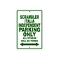 Ducati Scrambler Italia Independent Parking Only All Others Will Be Towed Aluminum Decor Garage Sign