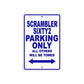 Ducati Scrambler Sixty2 Parking Only All Others Will Be Towed Aluminum Decor Garage Sign