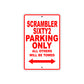 Ducati Scrambler Sixty2 Parking Only All Others Will Be Towed Aluminum Decor Garage Sign