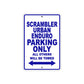 Ducati Scrambler Urban Enduro Parking Only All Others Will Be Towed Aluminum Decor Garage Sign