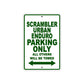 Ducati Scrambler Urban Enduro Parking Only All Others Will Be Towed Aluminum Decor Garage Sign