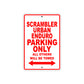 Ducati Scrambler Urban Enduro Parking Only All Others Will Be Towed Aluminum Decor Garage Sign
