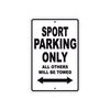 Ducati Sport Parking Only All Others Will Be Towed Aluminum Decor Garage Sign