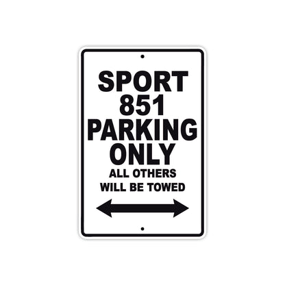Ducati Sport 851 Parking Only All Others Will Be Towed Aluminum Decor Garage Sign