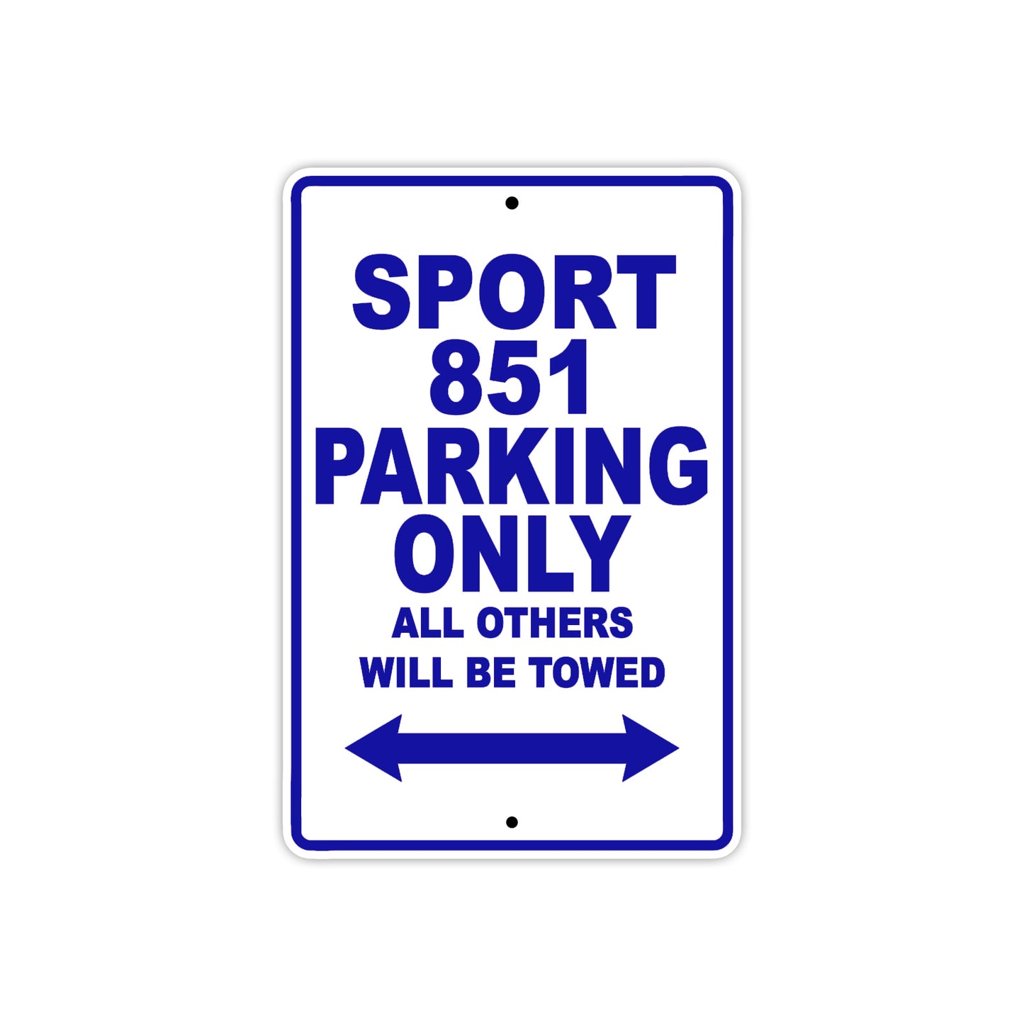 Ducati Sport 851 Parking Only All Others Will Be Towed Aluminum Decor Garage Sign