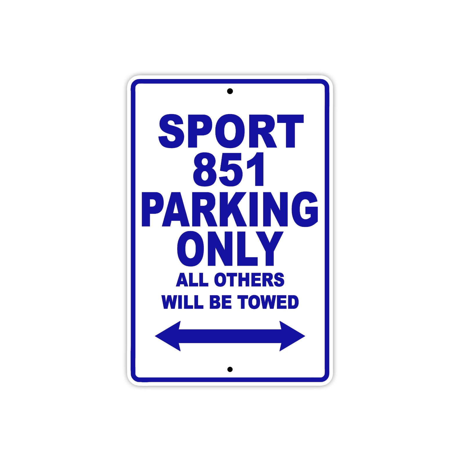 Ducati Sport 851 Parking Only All Others Will Be Towed Aluminum Decor Garage Sign