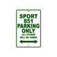 Ducati Sport 851 Parking Only All Others Will Be Towed Aluminum Decor Garage Sign