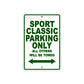 Ducati Sport Classic Parking Only All Others Will Be Towed Aluminum Decor Garage Sign