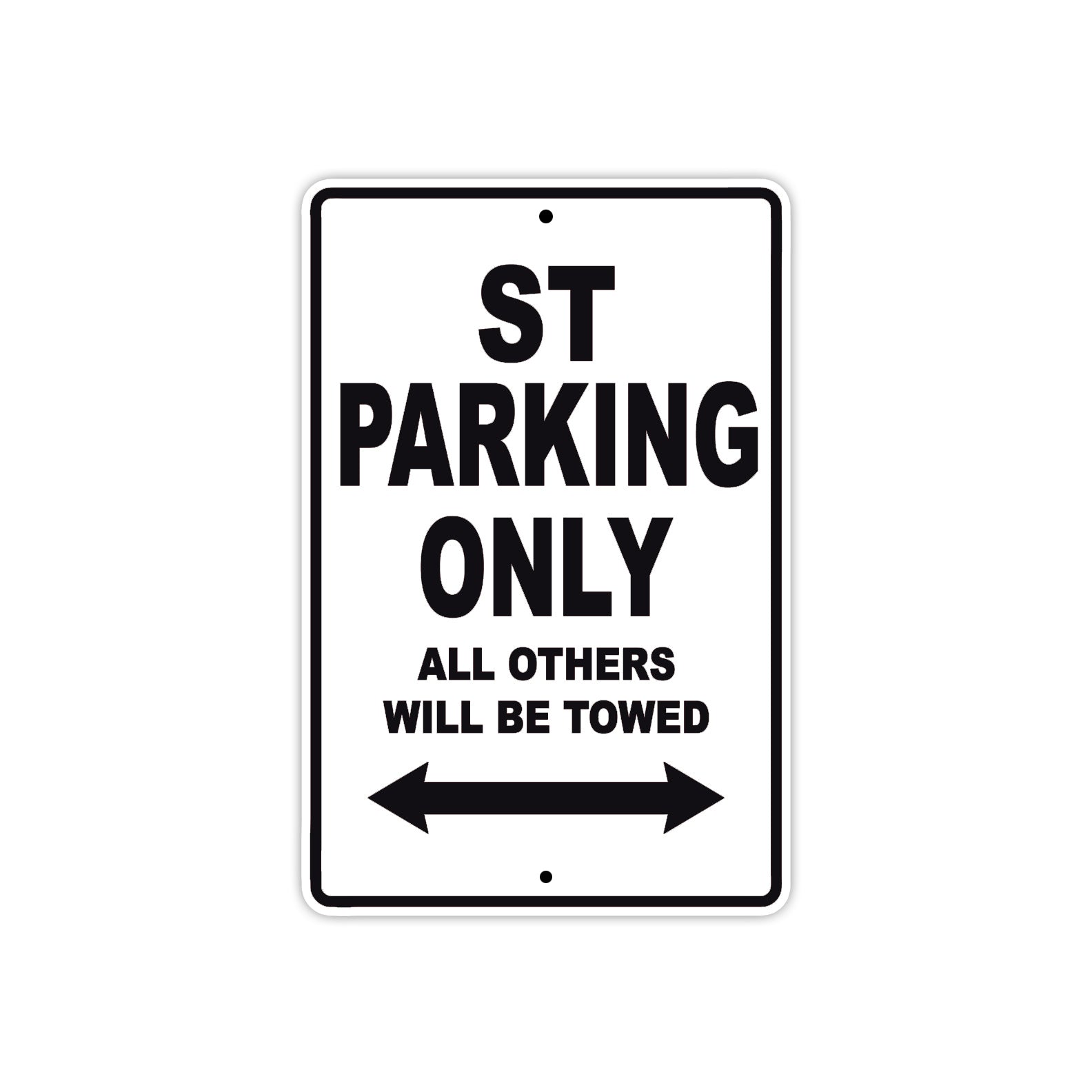 Ducati ST Parking Only All Others Will Be Towed Aluminum Decor Garage Sign