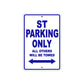 Ducati ST Parking Only All Others Will Be Towed Aluminum Decor Garage Sign