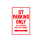 Ducati ST Parking Only All Others Will Be Towed Aluminum Decor Garage Sign