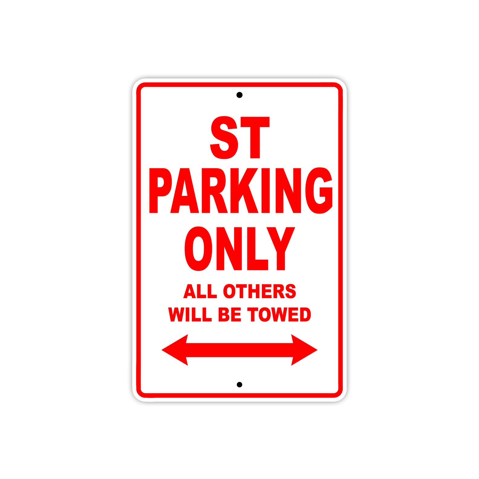 Ducati ST Parking Only All Others Will Be Towed Aluminum Decor Garage Sign