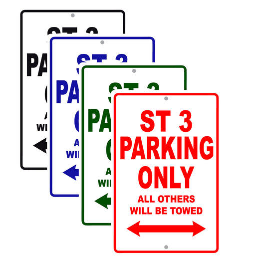Ducati ST 3 Parking Only All Others Will Be Towed Aluminum Decor Garage Sign