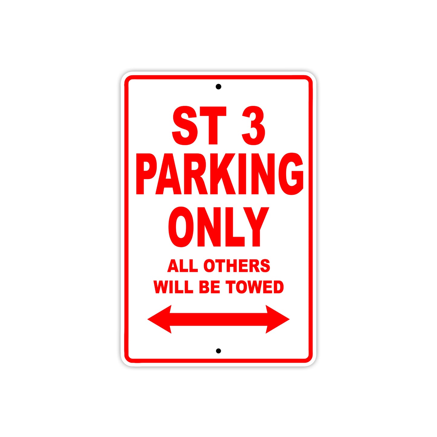 Ducati ST 3 Parking Only All Others Will Be Towed Aluminum Decor Garage Sign