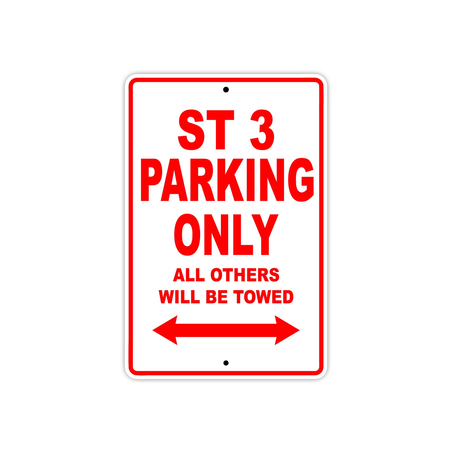 Ducati ST 3 Parking Only All Others Will Be Towed Aluminum Decor Garage Sign